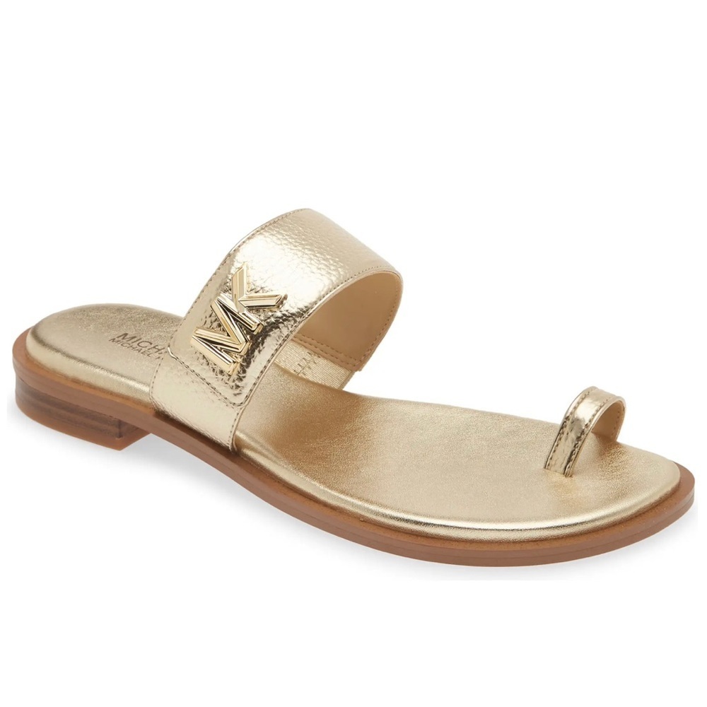 Michael Kors Sandals Gold Size 7 New in box
